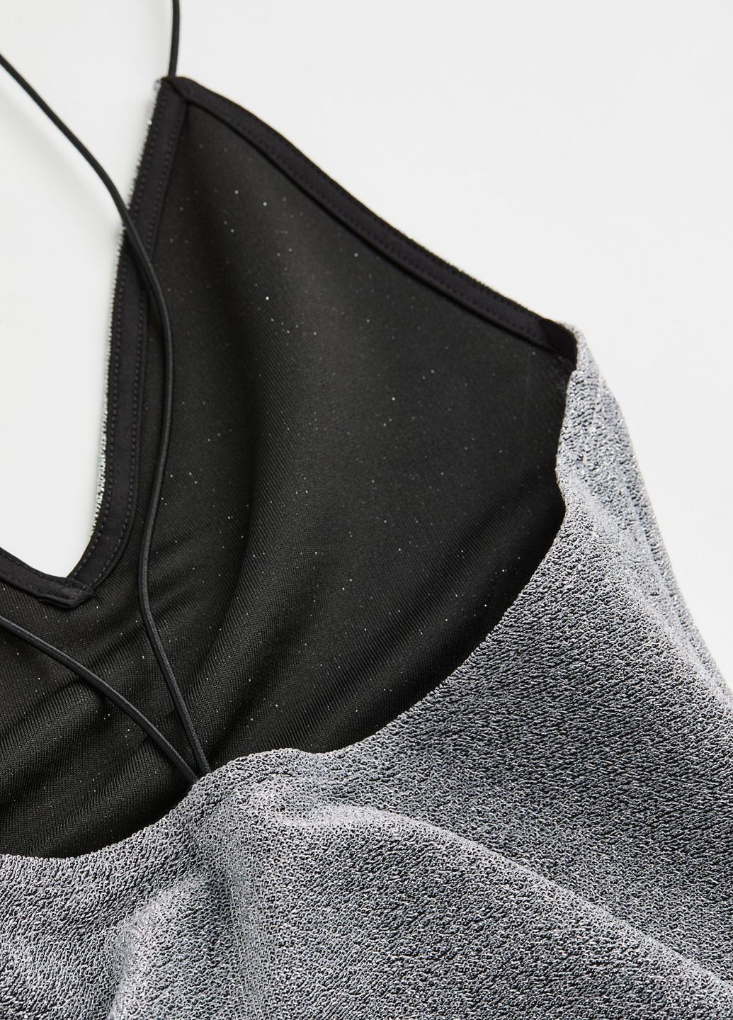 Серебряное повседневный платье б/р H&M однотонное