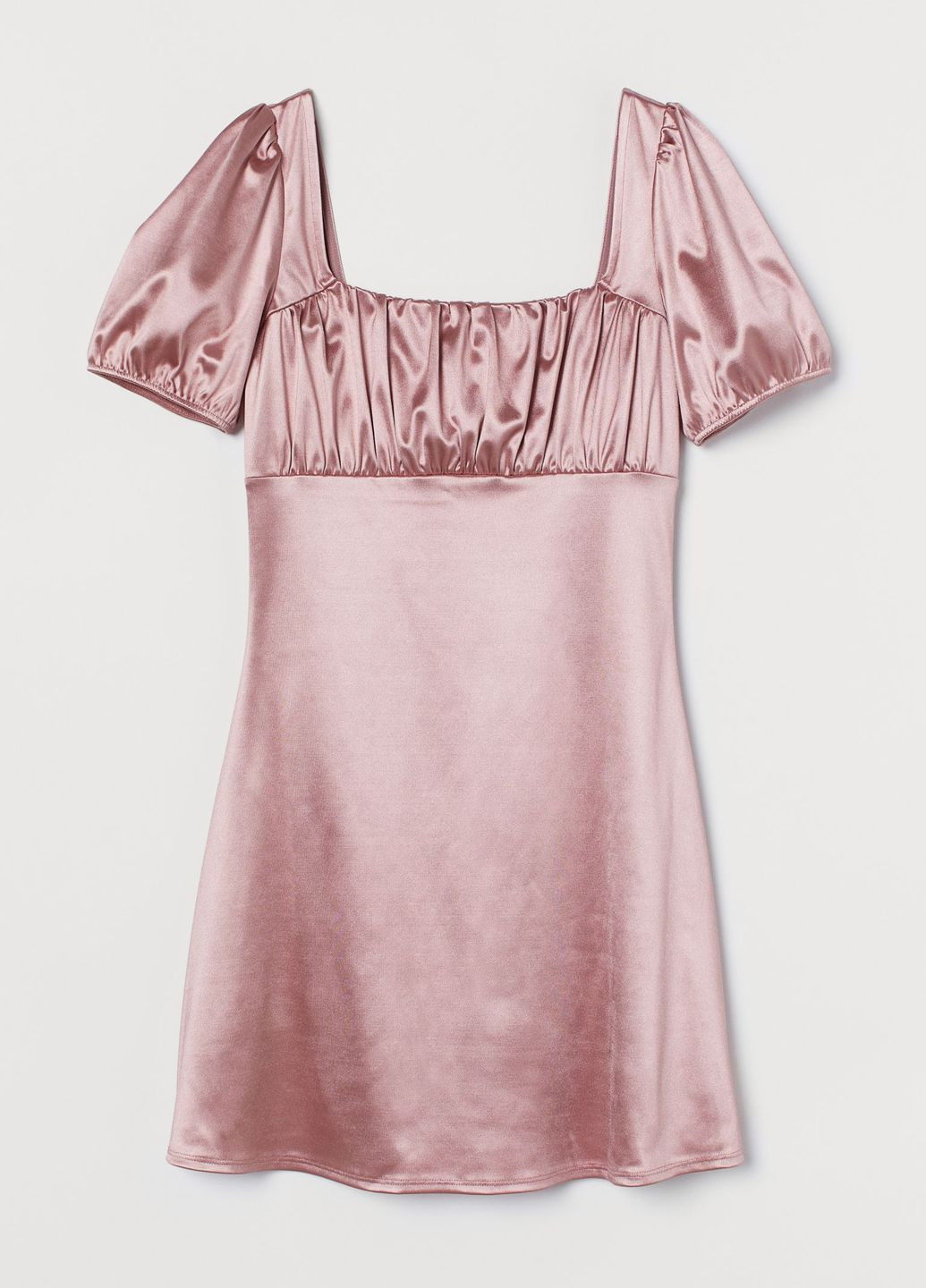 Светло-розовое повседневный платье H&M однотонное