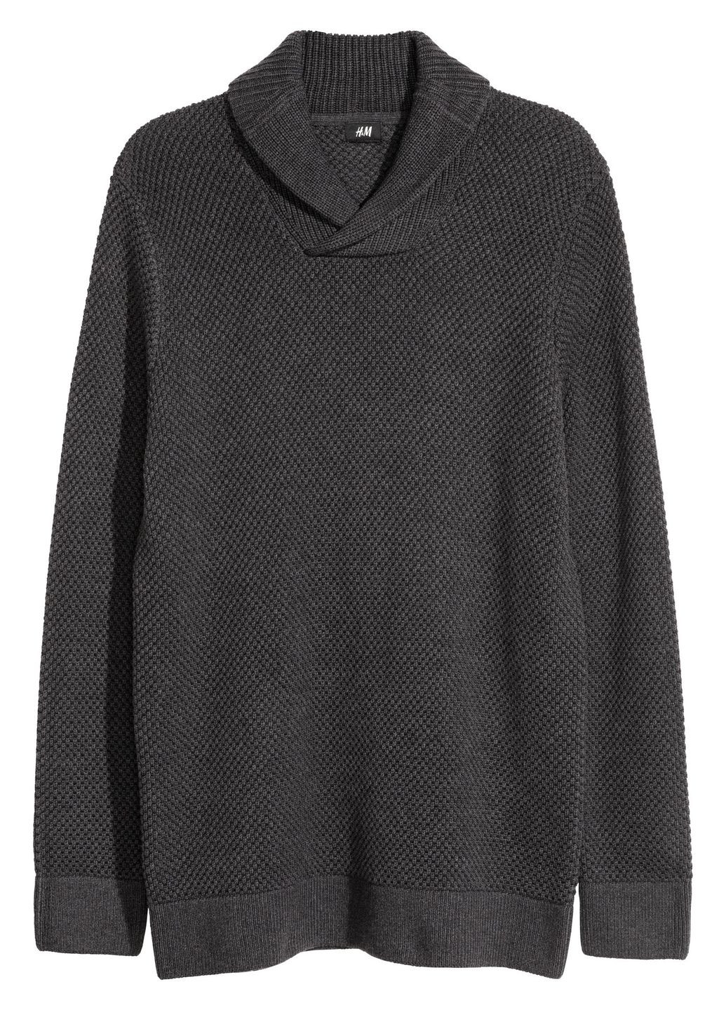 Темно-сірий зимовий светр H&M