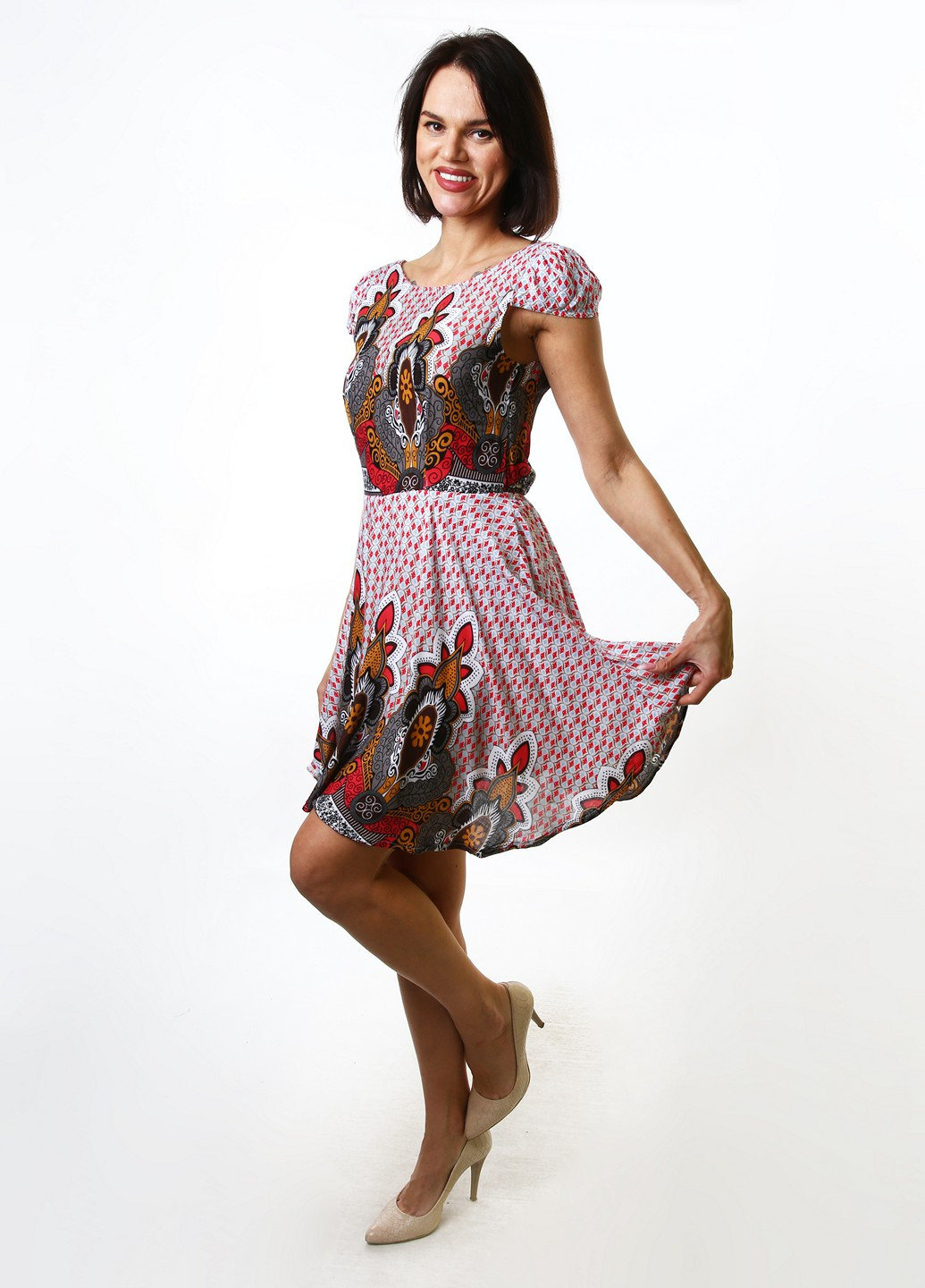 Комбінована сукня Mtp з абстрактним візерунком