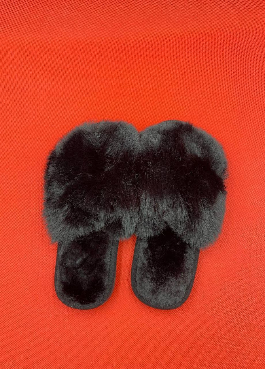 Черные тапочки комнатные TvoePolo
