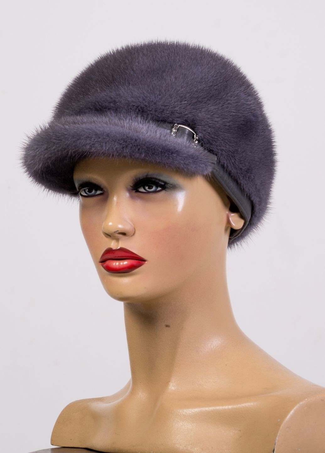 Женская зимняя норковая кепи Меховой Стиль жокейка (269909817)
