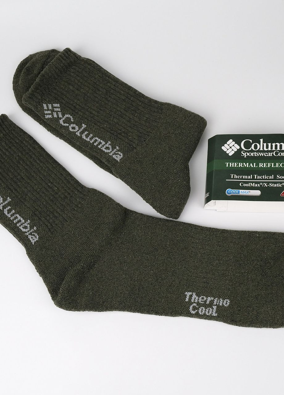Комплект чоловічих термошкарпетків на флісі, 6 пар. Теплі шкарпетки колір хакі, розмір 41-46 No Brand socks6 (270016385)
