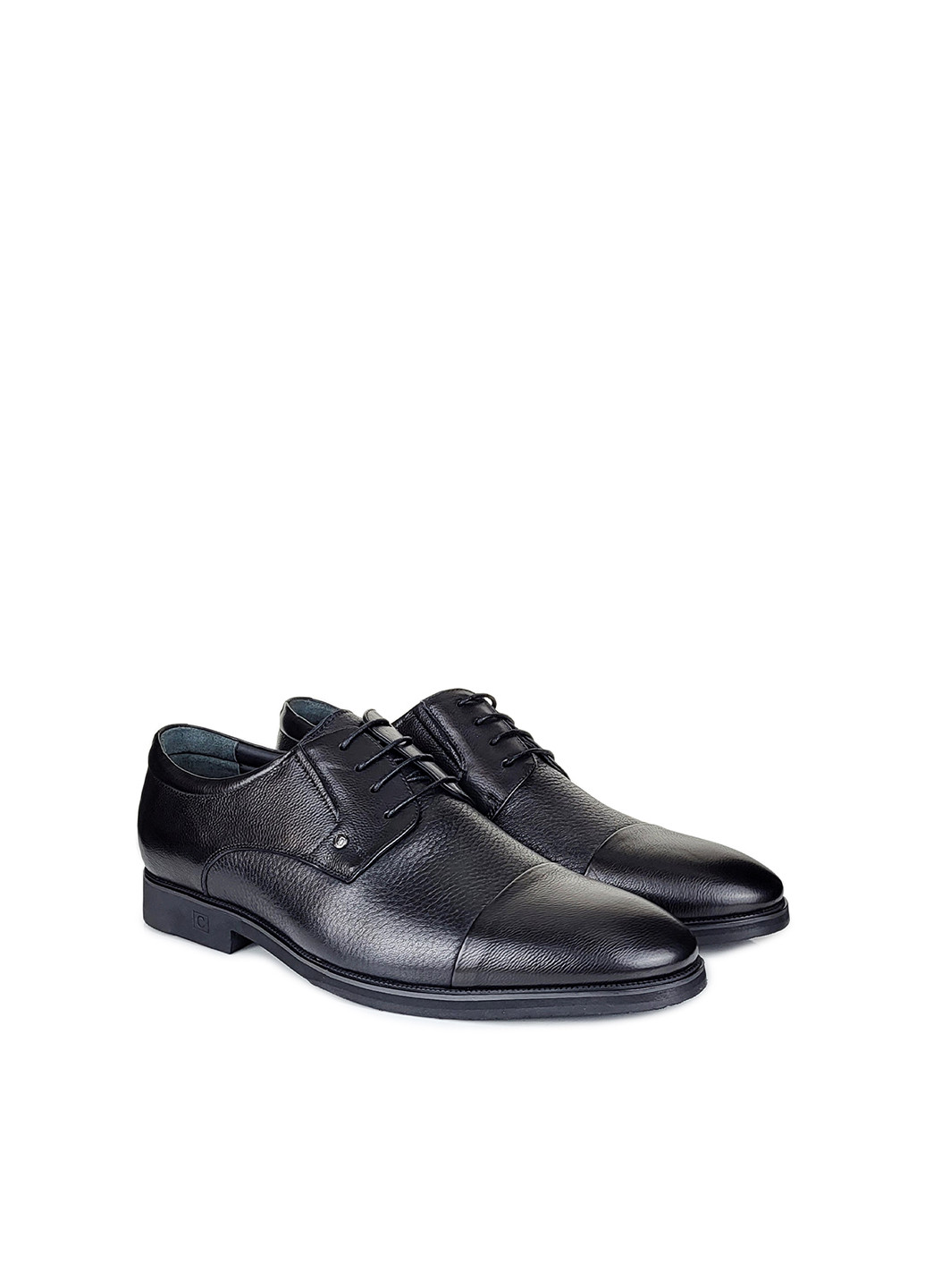 Черные повседневные классические туфли мужские на шнурках демисезон,,s067y-4-f07 черный,39 Cosottinni на шнурках