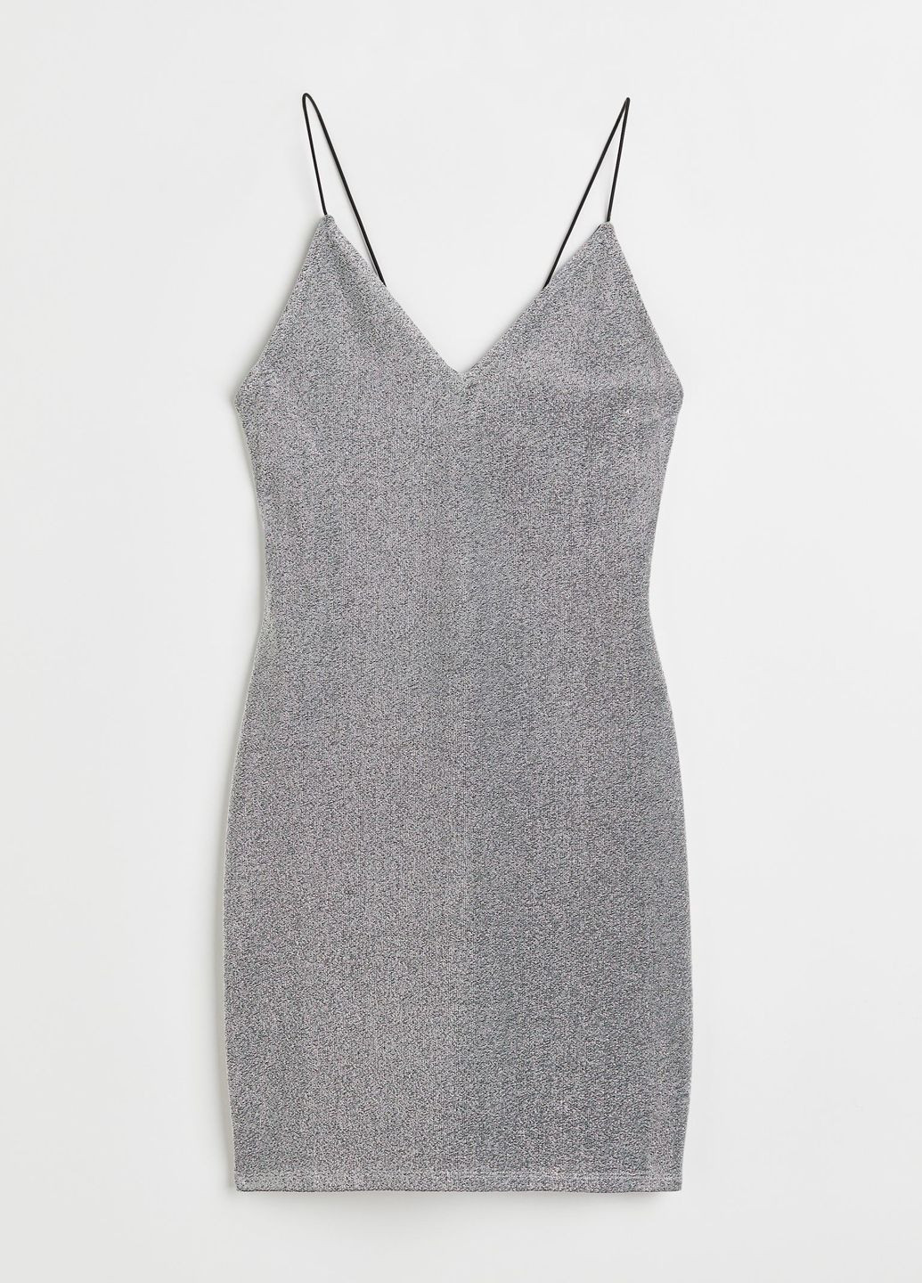 Серебряное повседневный платье б/р H&M однотонное