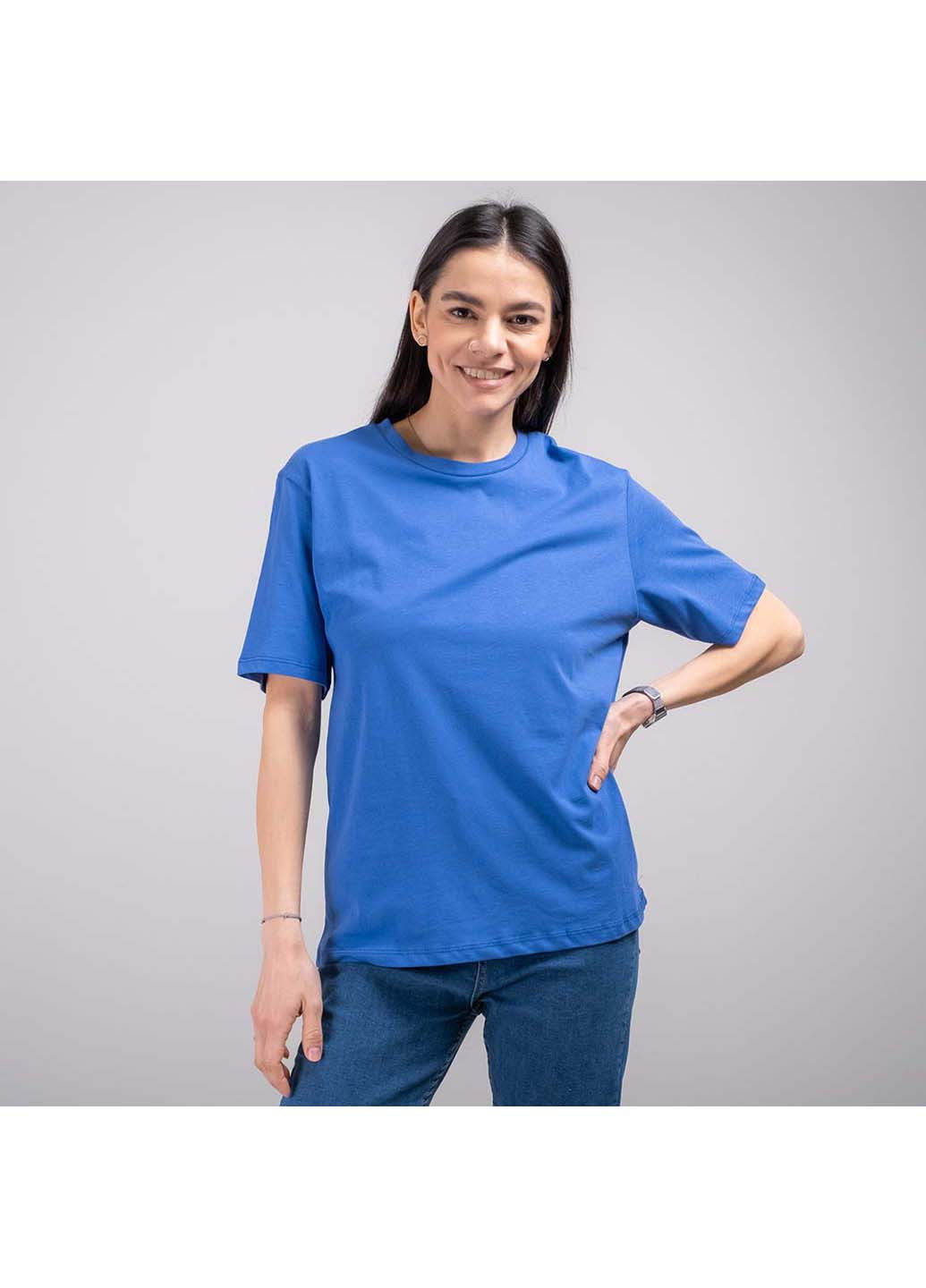 Синя всесезон футболка Fashion 200383
