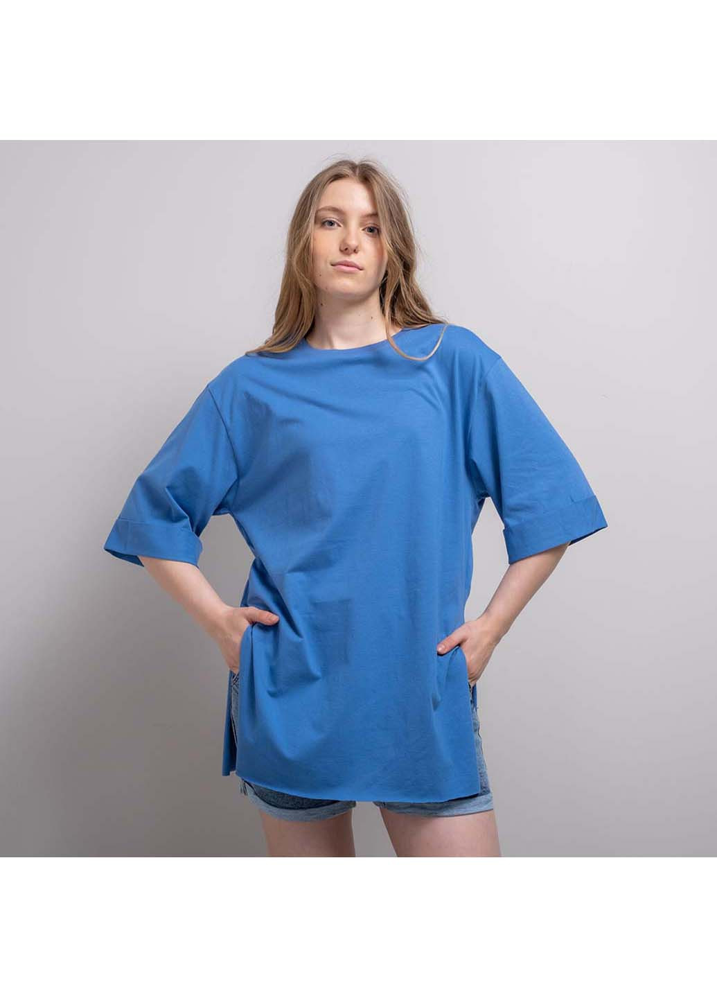 Синя літня футболка Fashion 340514