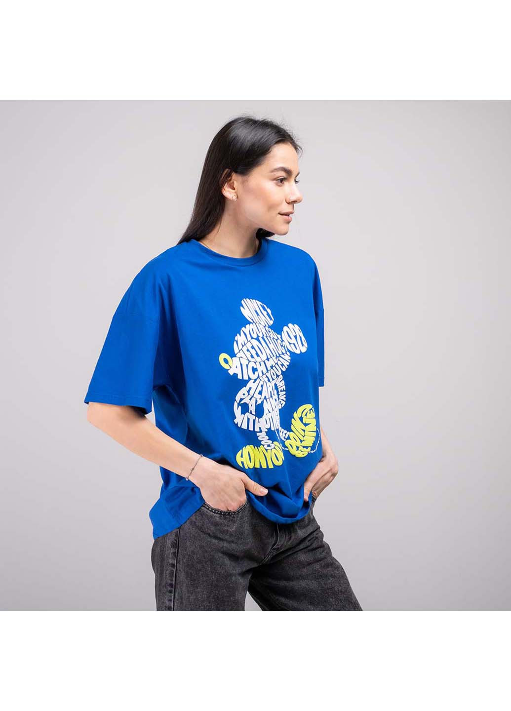 Синяя всесезон футболка Fashion 200398