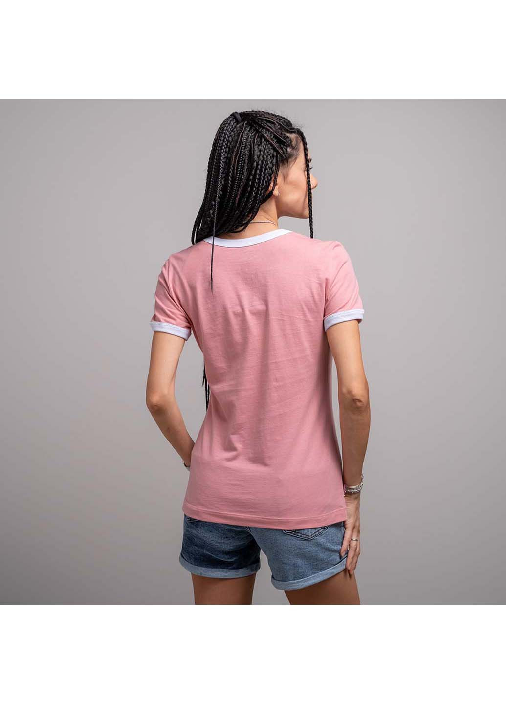 Розовая летняя футболка Fashion 102582