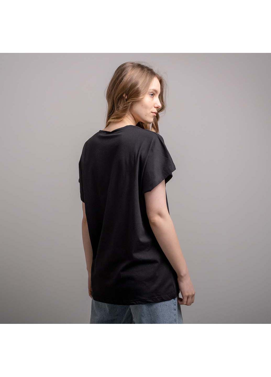 Черная демисезон футболка Fashion 200090