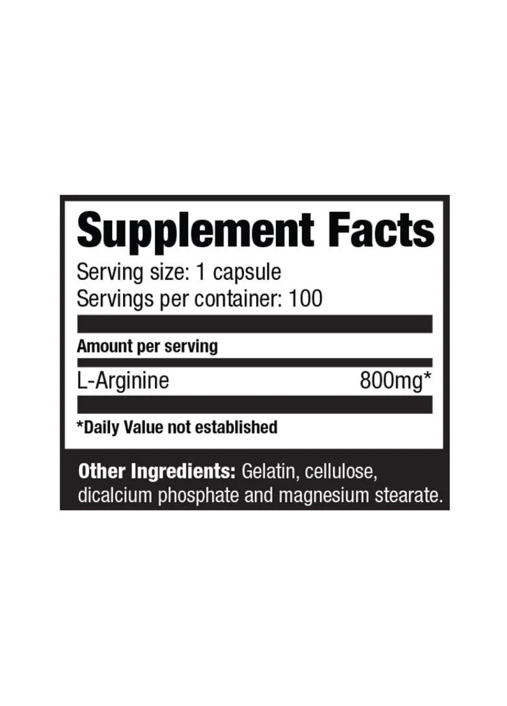 L-аргинин для восстановления Arginine Power 800 mg - 100 caps Ultimate Nutrition (270007876)