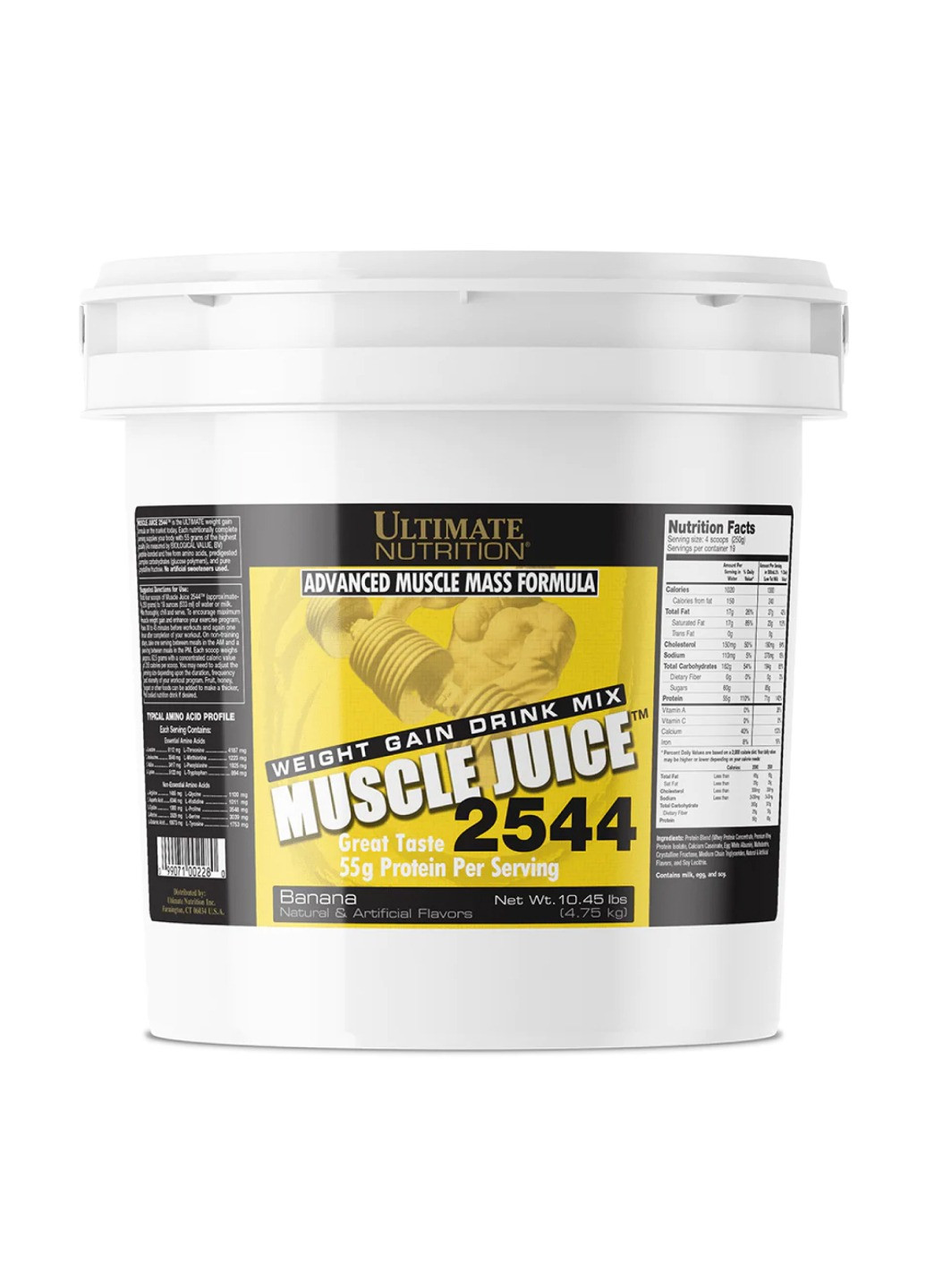 Гейнер для набору м'язової маси Muscle Juice 2544 - 6000g Banana Ultimate Nutrition (270007787)