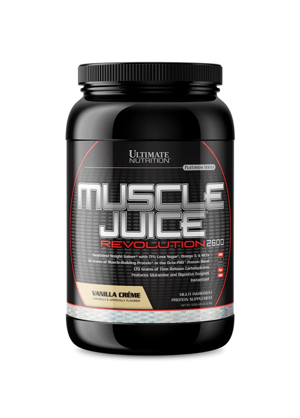 Смесь для набора мышечной массы Muscle Juice Revolution 2600 – 2120g Vanilla Creme Ultimate Nutrition (270007771)