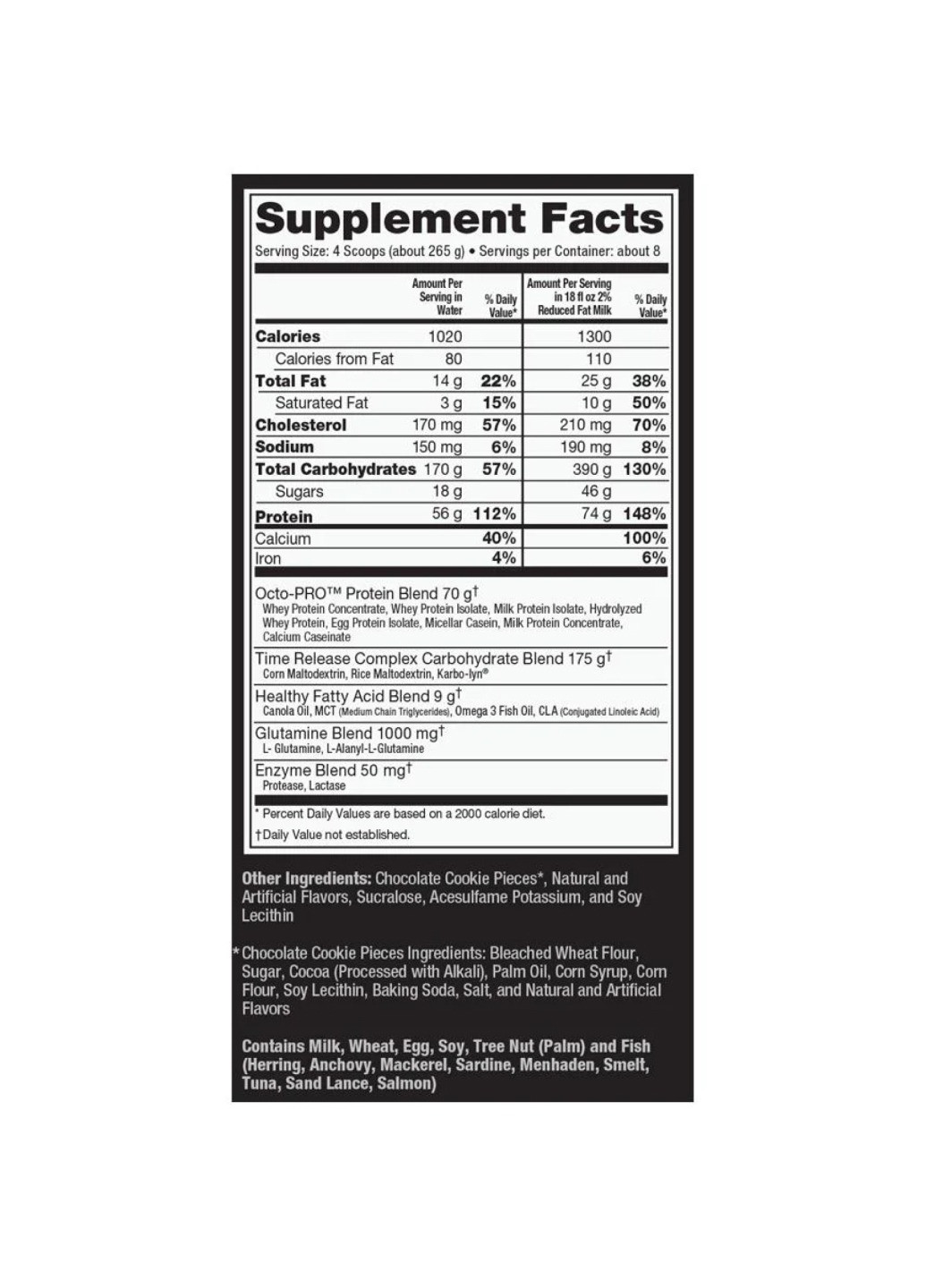 Суміш для росту м'язів Muscle Juice Revolution 2600 - 2120g Cookies Creme Ultimate Nutrition (270007851)