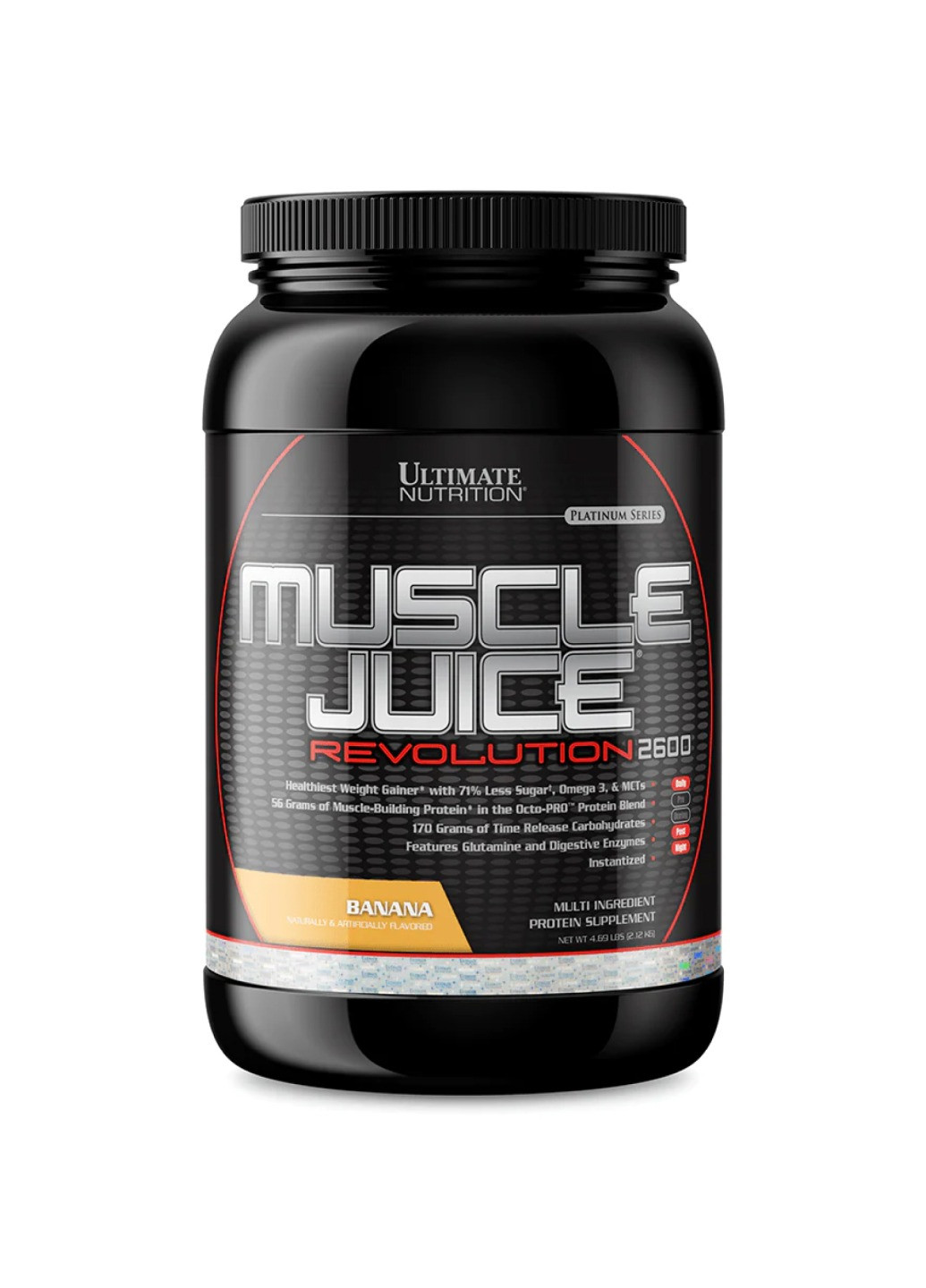 Суміш для росту м'язів Muscle Juice Revolution 2600 - 2120g Banana Ultimate Nutrition (270007882)
