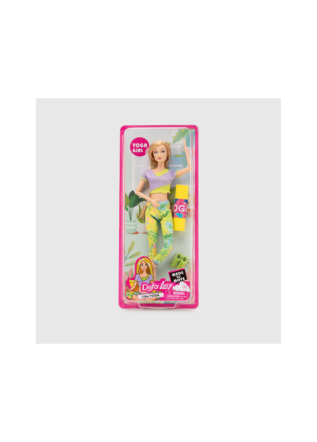 Кукла шарнирная с йогаматом 8489 No Brand (270009073)