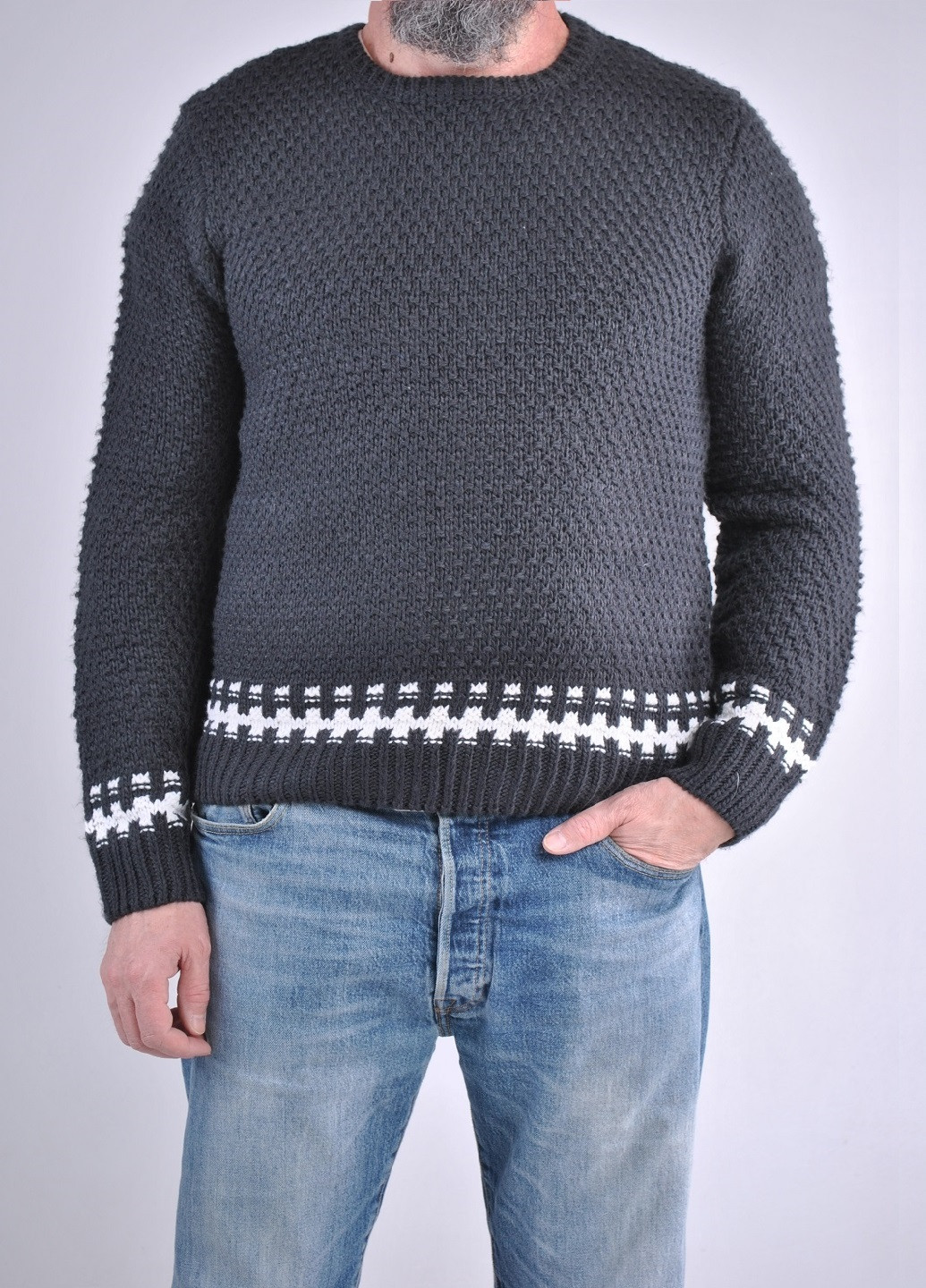 Комбінований демісезонний светр з візерунком Only & Sons