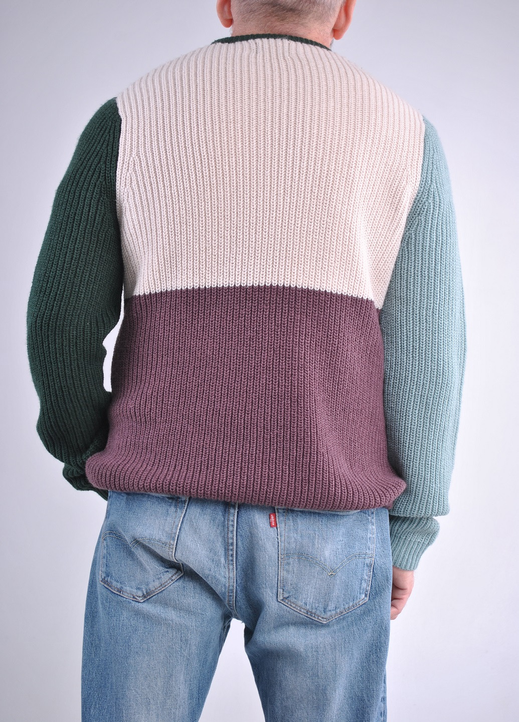 Комбінований демісезонний комбінований светр Wool & Cashmere