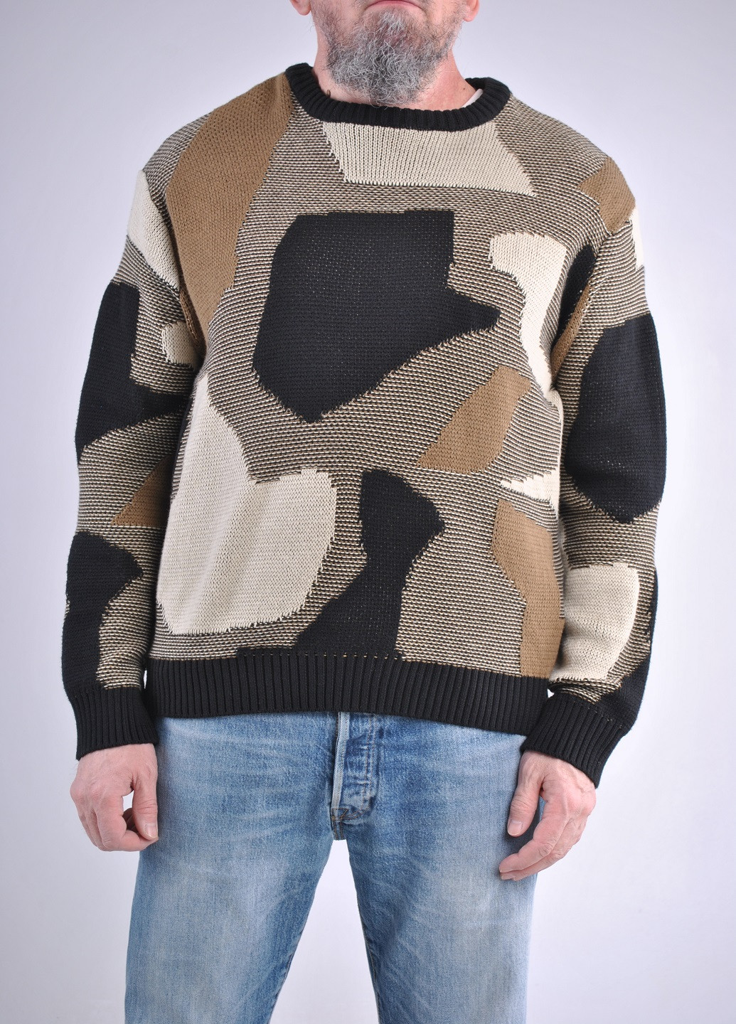 Комбинированный демисезонный модный свитер Only & Sons