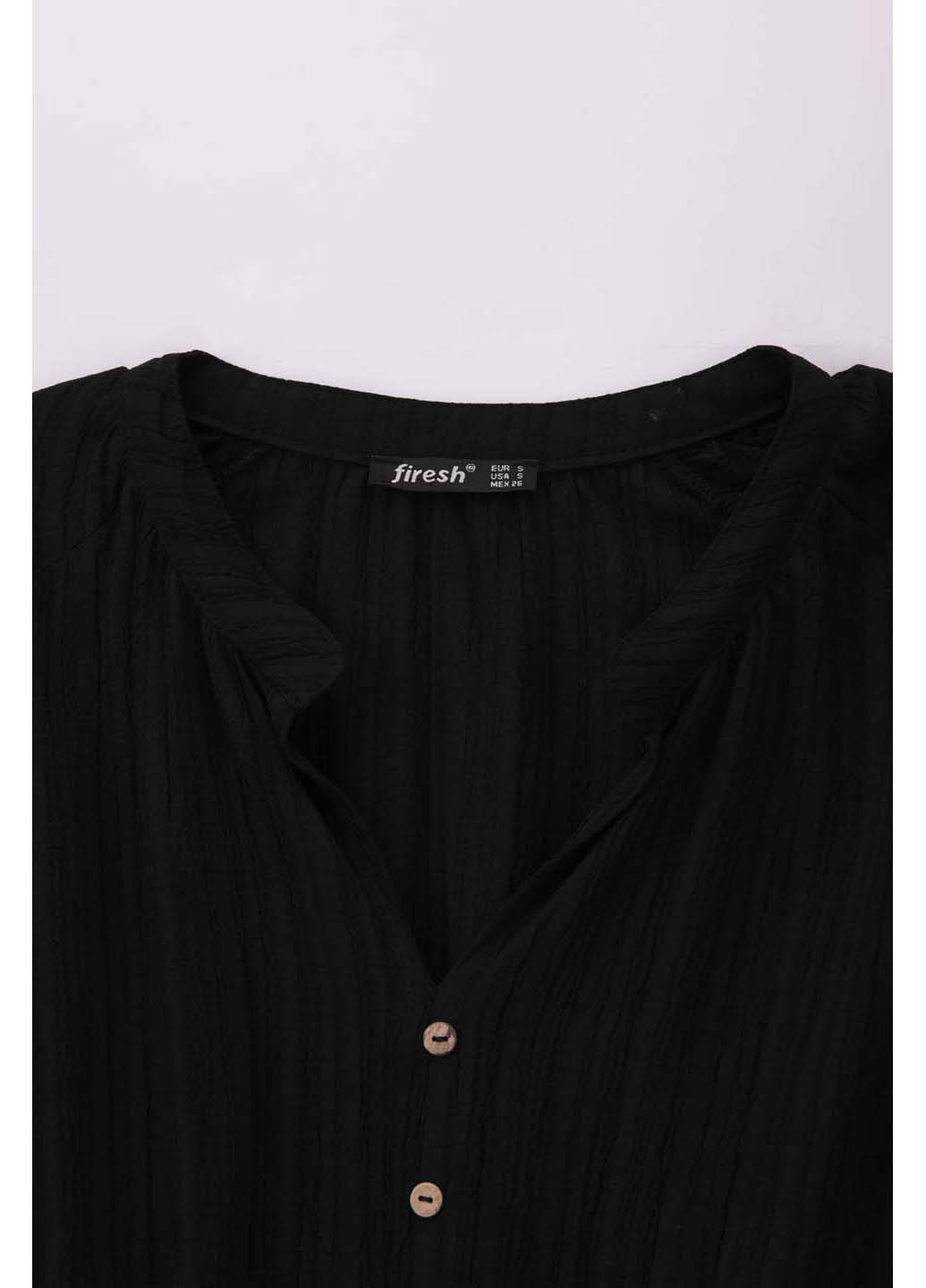 Чорна демісезонна блузка Firesh