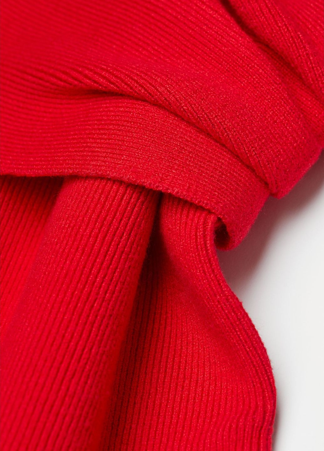 Красный демисезонный свитер на одно плечо красный кэжуал демисезон джемпер H&M