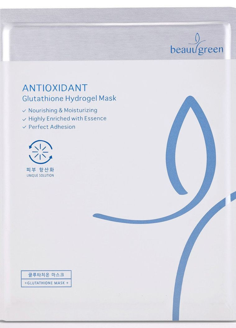 Гідрогелева маска для обличчя з глутатіоном Antioxidant Glutathione Hydrogel Mask BeauuGreen (270015910)