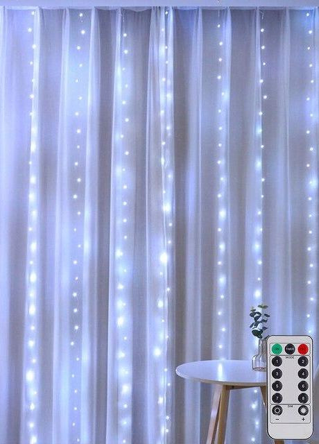 Гибкая светодиодная гирлянда штора Роса 3х2м 250LED от USB белый Po Fanu (270091678)