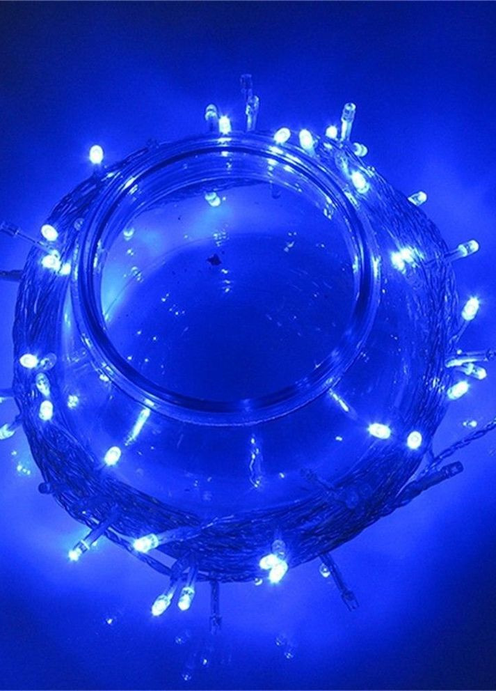 Яскрава світлодіодна гірлянда НА БАТАРЕЙКАХ 30LED 3м СИНІЙ прозорий провід синя Po Fanu (270091715)