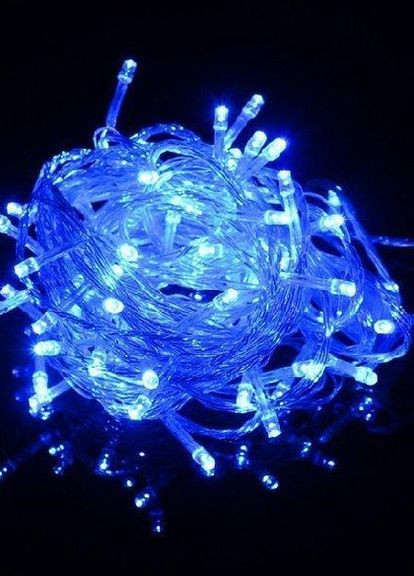 Яркая светодиодная гирлянда НА БАТАРЕЙКАХ 30LED 3м СИНИЙ прозрачный провод синяя Po Fanu (270091715)