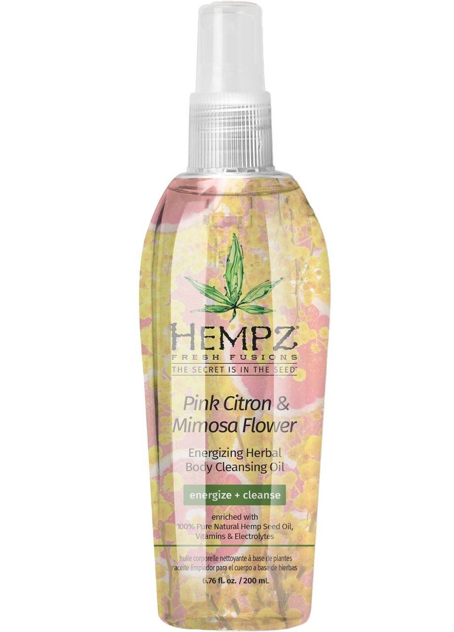Очищающее масло для душа розовый лимон и мимоза 200мл Hempz (270207030)