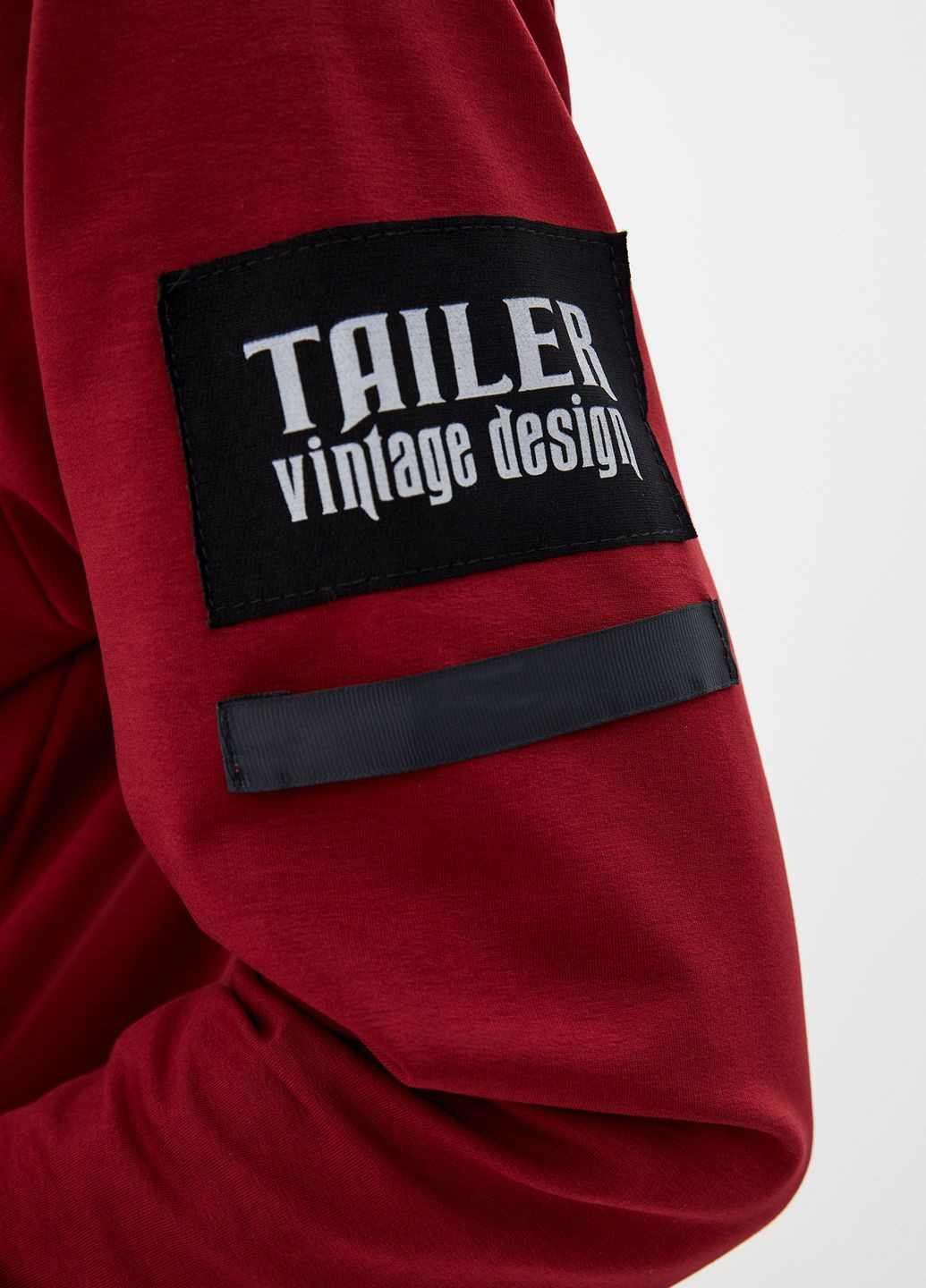 Красный демисезонный трикотажный демисезонный спортивный костюм со стойкой Tailer