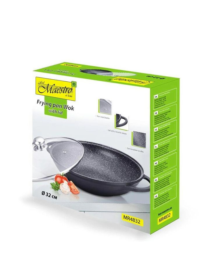 Сковорода WOK MR-4832 32 см Maestro (270100463)