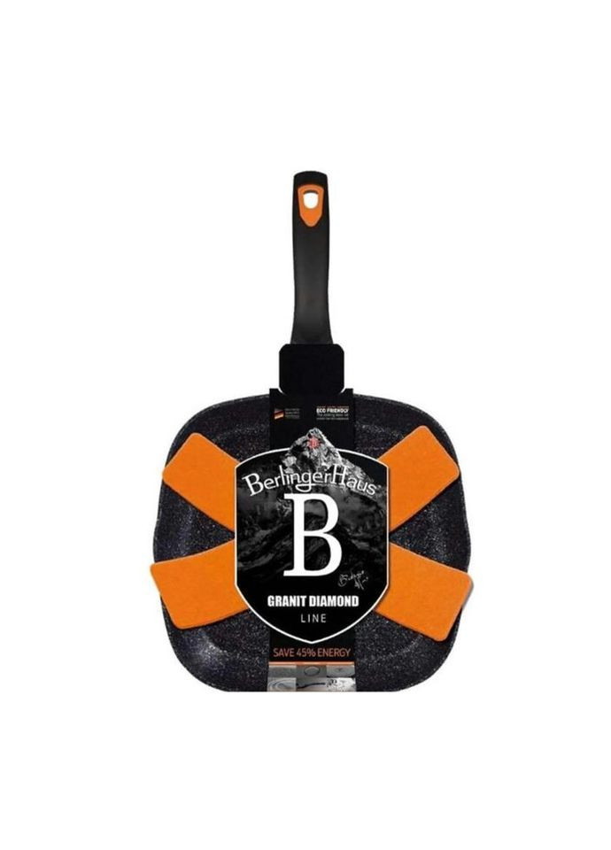Сковорода гриль 28х28 см Granit Diamond Line BH-1794 Berlinger Haus (270101370)