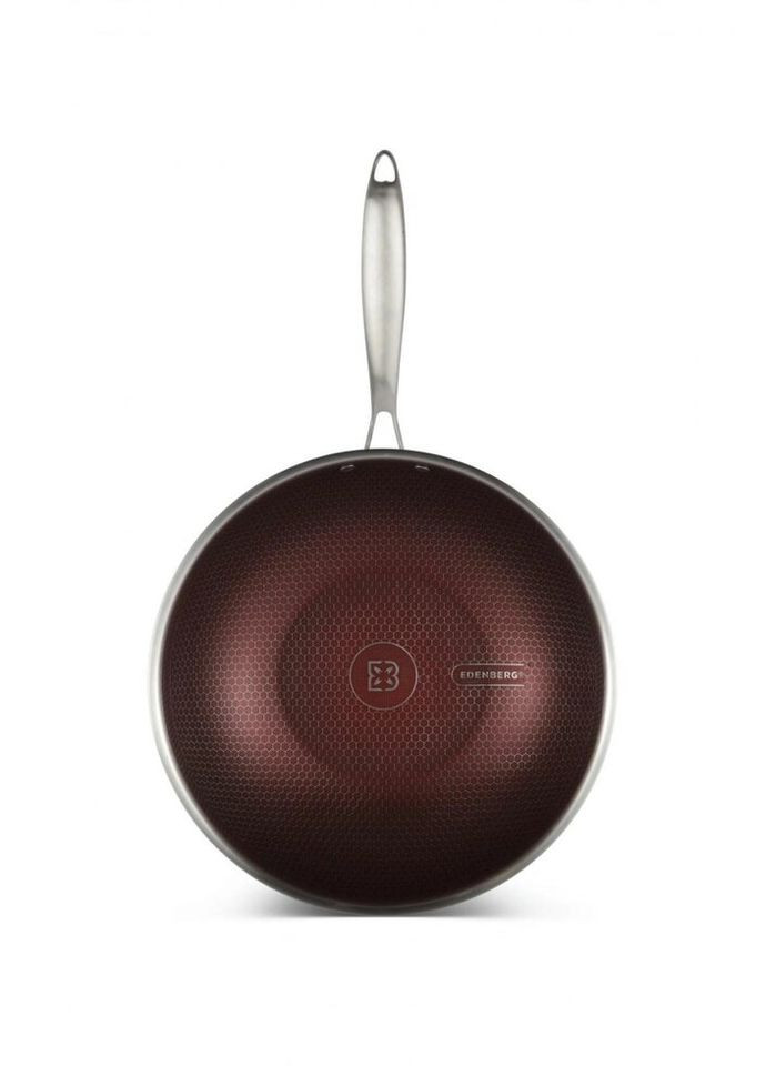 Сковорода Вок с крышкой EB-14109 30 см Edenberg (270101130)