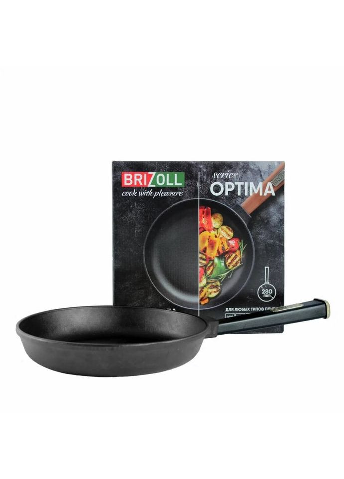 Сковорода універсальна Optima-Black O2840-P1 28х4 см Brizoll (270100772)