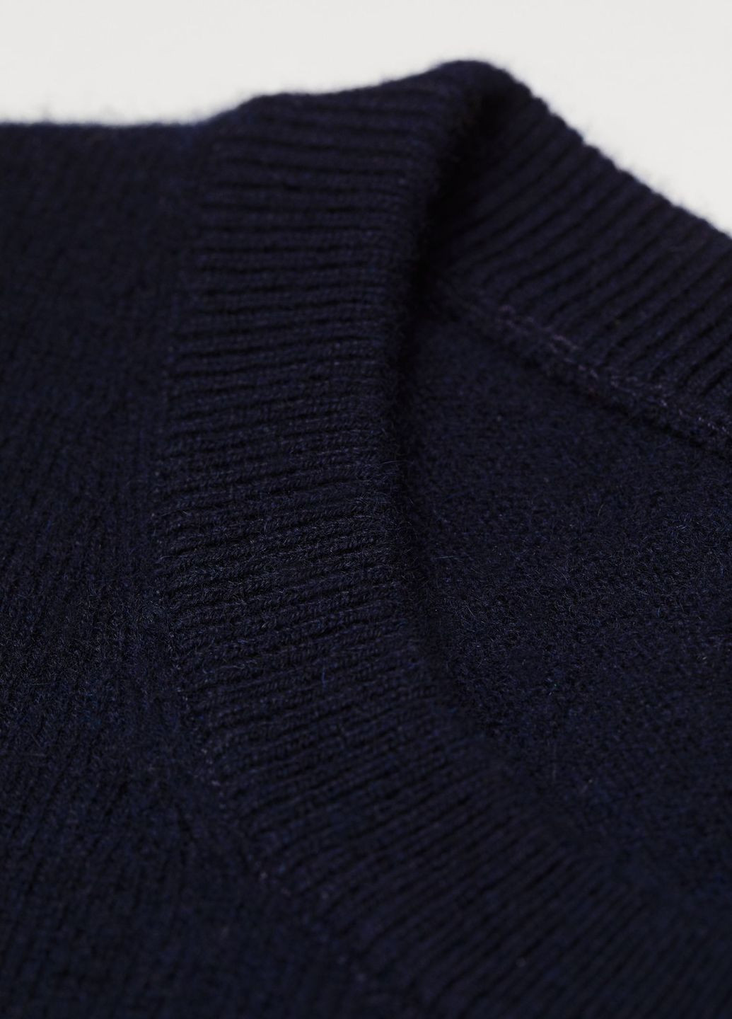 Темно-синий демисезонный кашемировый свитер premium selection темно-синий повседневный демисезон пуловер H&M