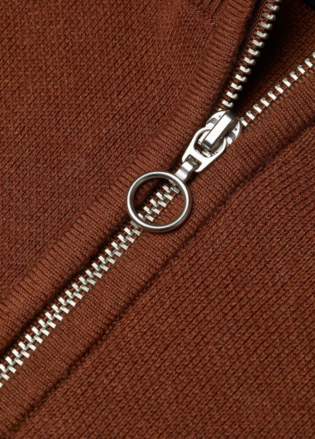 Коричневый демисезонный пуловер на молнии коричневый повседневный демисезон пуловер H&M