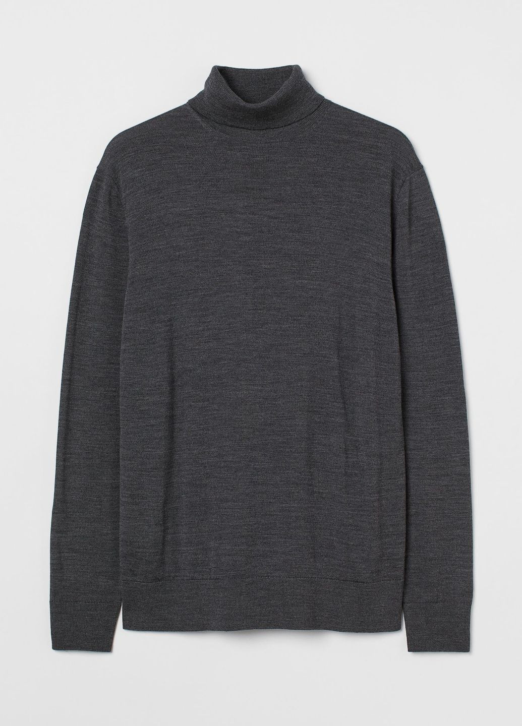 Темно-серый демисезонный свитер premium selection из мериносовой шерсти темно-серый повседневный демисезон джемпер H&M