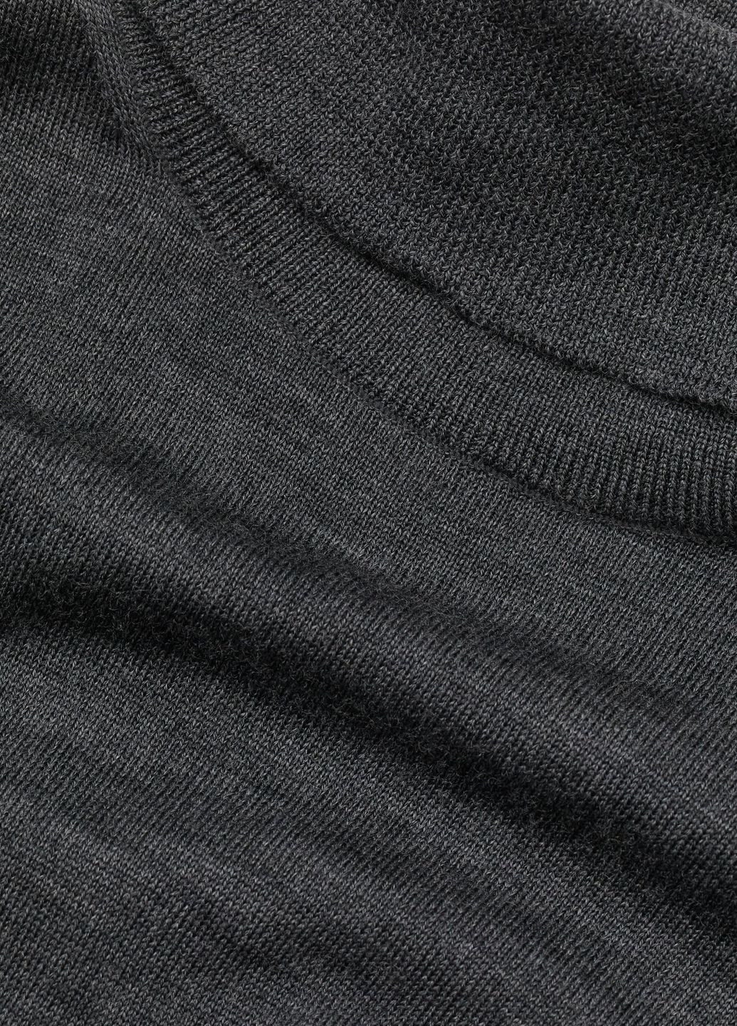 Темно-сірий демісезонний светр premium selection з мериносової вовни темно-сірий повсякденний демісезон джемпер H&M