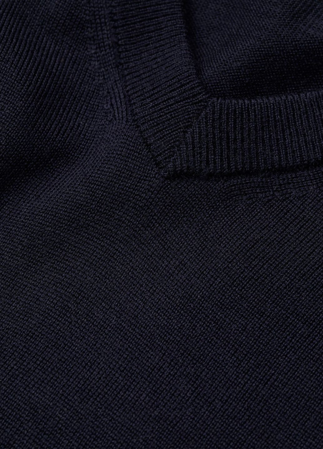 Темно-синій демісезонний светр premium selection з мериносової вовни темно-синій повсякденний демісезон джемпер H&M