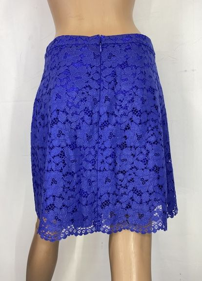 Синяя коктейльный однотонная юбка Liu Jo а-силуэта (трапеция)
