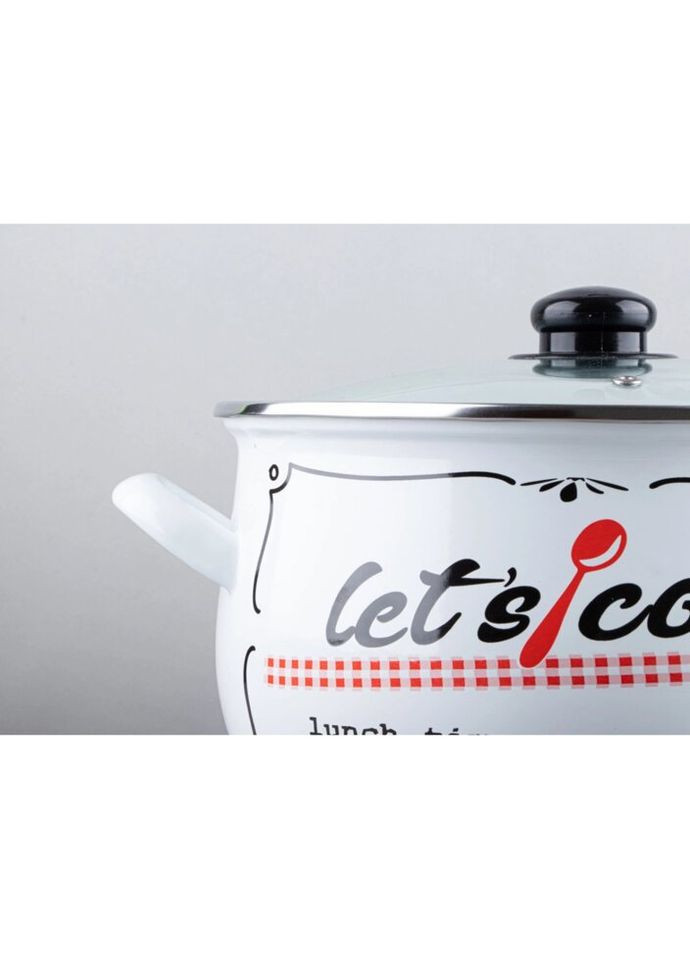 Каструля емальована Давай готувати GT-T-120-LCW 20 см 4 л Gusto (270111978)