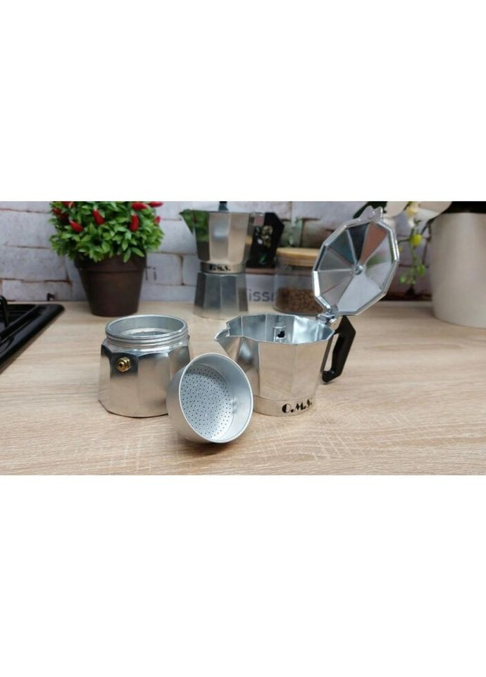 Кофеварка гейзерная 9128-3 3 чашки 150 мл OMS (270112444)