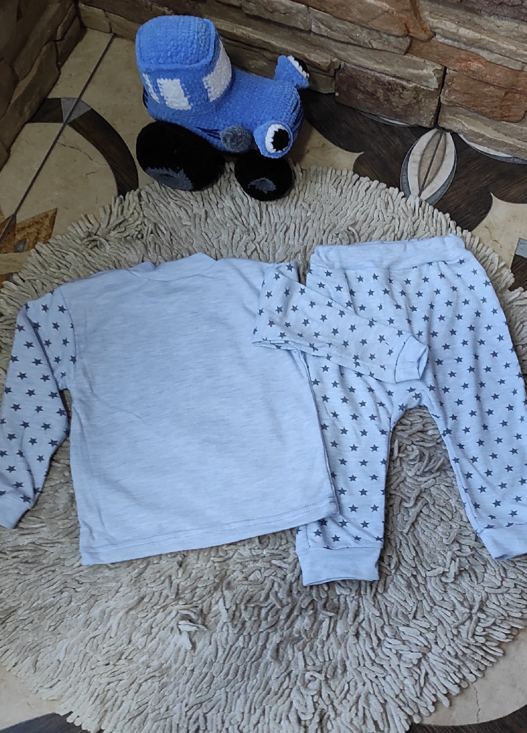 Комбинированная всесезон пижама детская зоопарк лонгслив + брюки No Brand