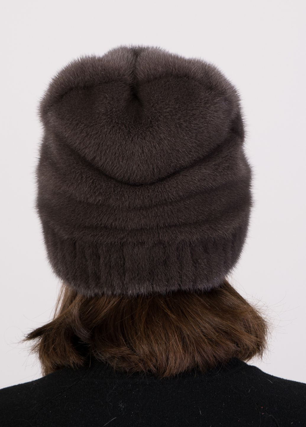 Жіноча зимова тепла норкова шапка Меховой Стиль рукавичка (270365805)