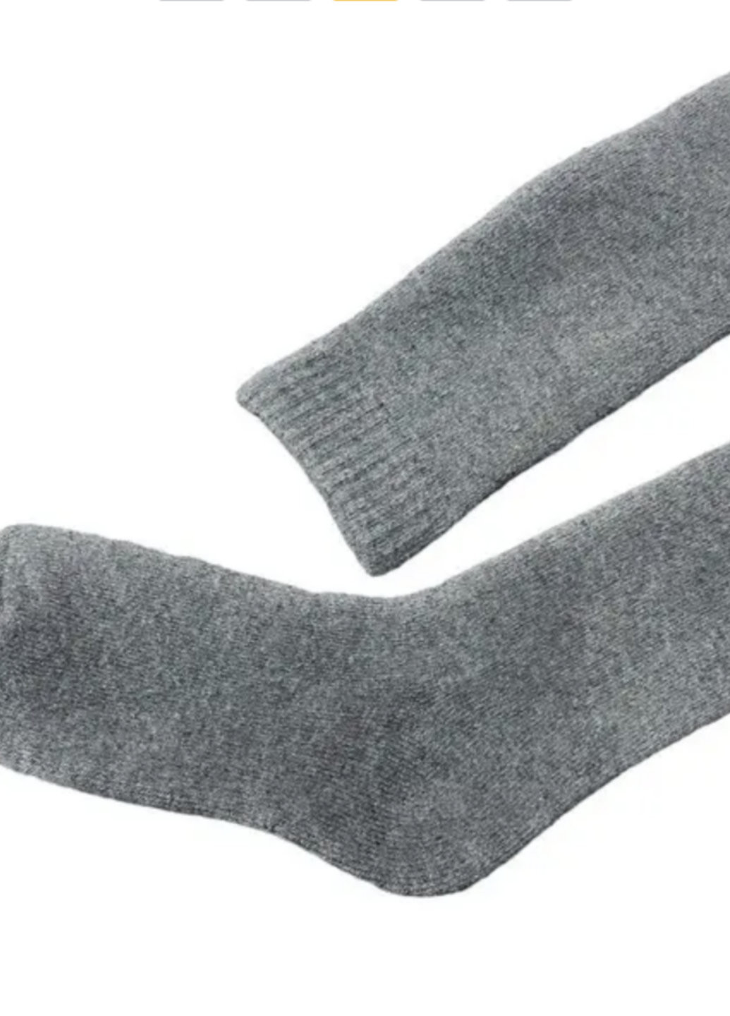 Шкарпетки жіночі високі вовняні теплі YIBATE 36-42 сірий No Brand (270363786)