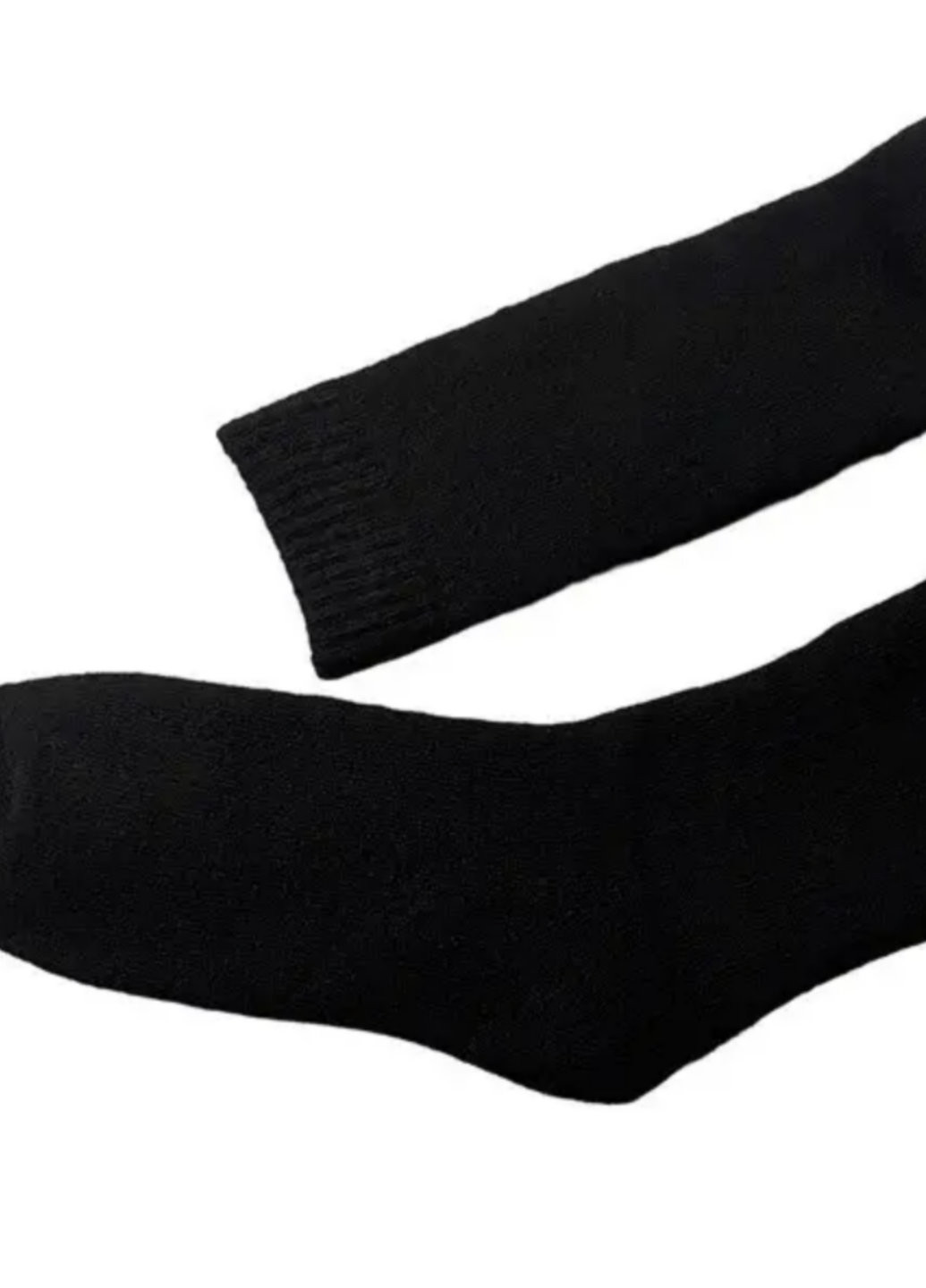 Високі вовняні шкарпетки теплі YIBATE 37-43 чорний No Brand (270363779)