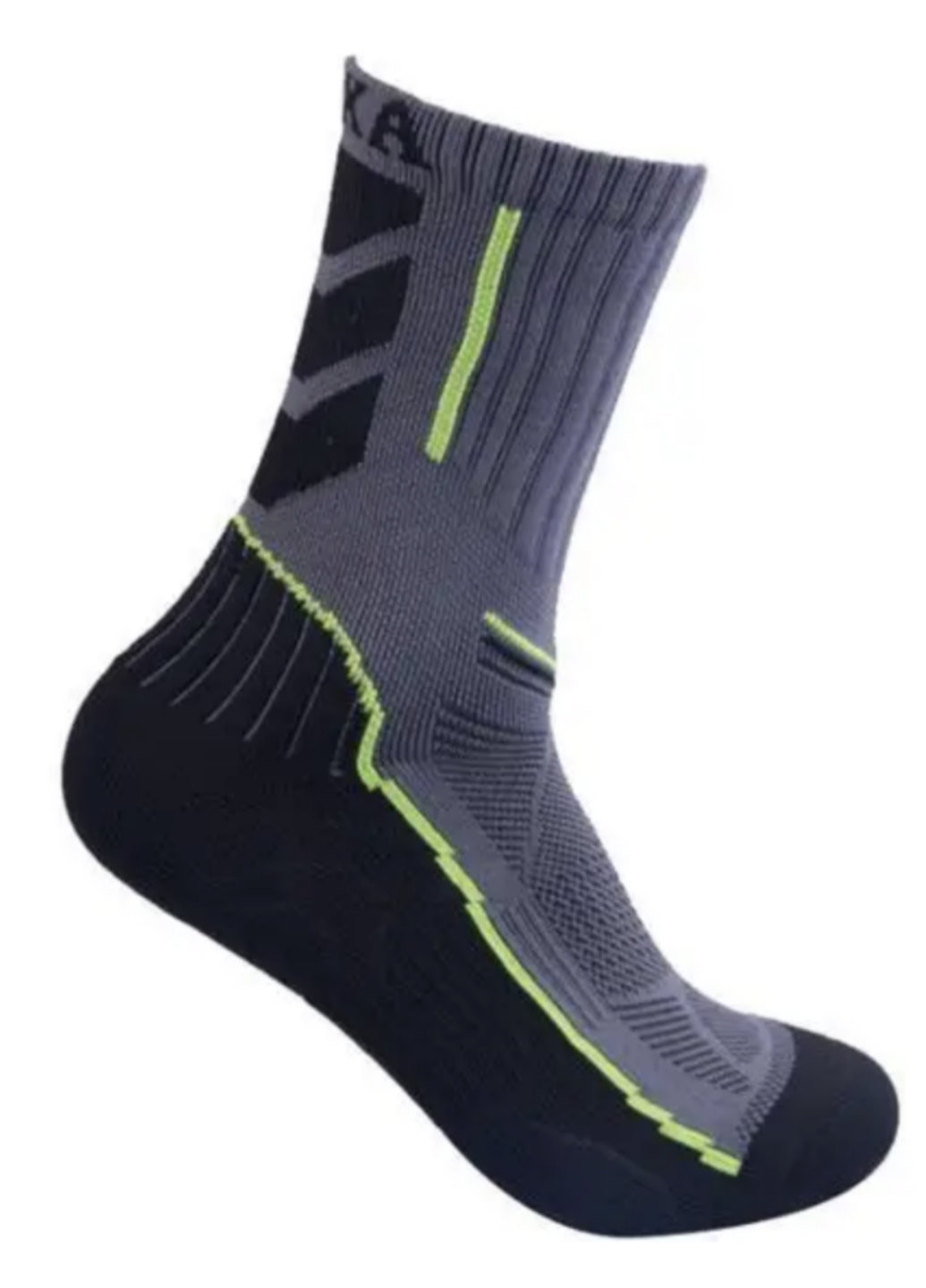 Спортивні компресійні шкарпетки CAXA 42-44 тепло утримуючі салатова смужка No Brand (270363766)