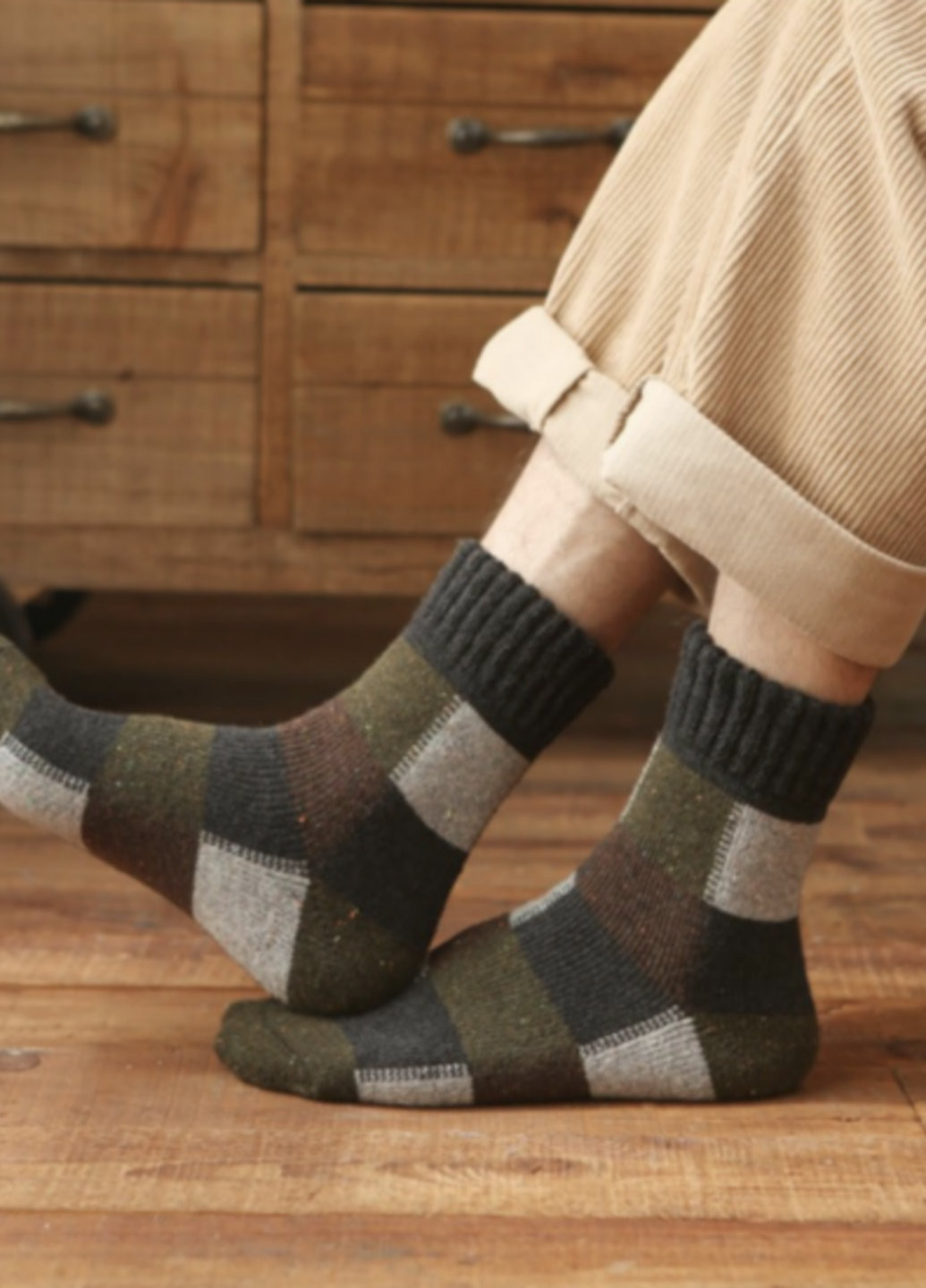 Вовняні шкарпетки теплі YIBATE 36-40 чорний No Brand (270363769)