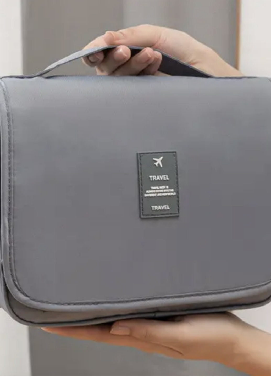 Косметичка органайзер подвесная Travel bag серый No Brand (270363794)